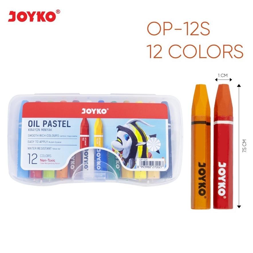 

Bas-12 As25 Nld-1419 Joyko Titi Oil Pastel Crayon Op-12S Pp / Krayon Minyak 12 Warna Murah Berkualitas Sale Viral