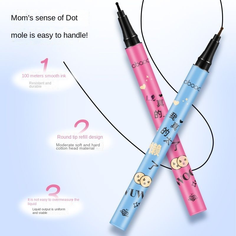 Waterproof Natural Spot Mole Pen Tear Mole Pen Sweat-Proof Long-Lasting Beauty Mole Freckle