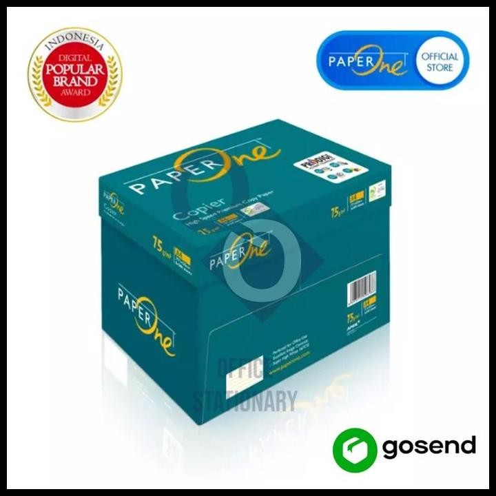

Terlaris Kertas Hvs A4 75Gr 75 Gram Paperone Paper One - 1 Dus Murah Isi 5 Rim Good Quality