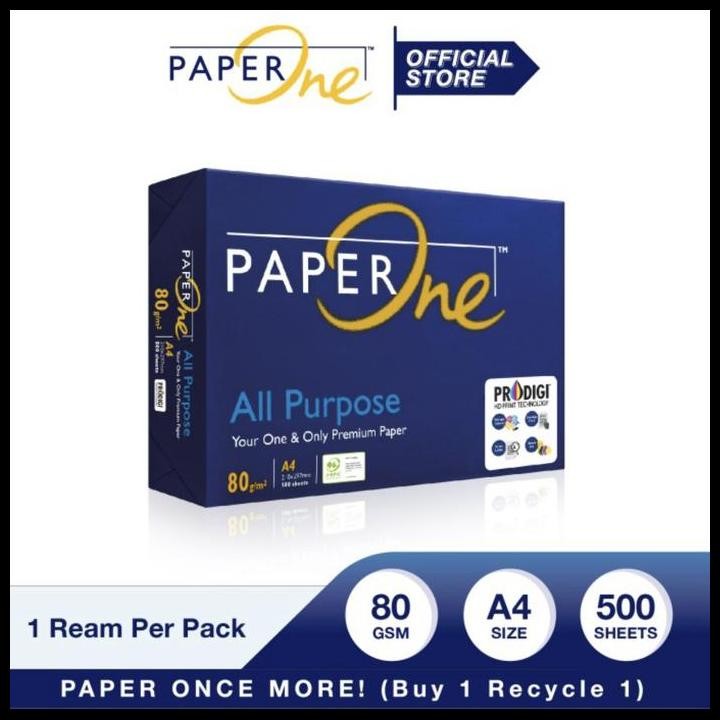 

Terlaris Paper One A4 80 Gram/Kertas Fotocopy Good Quality