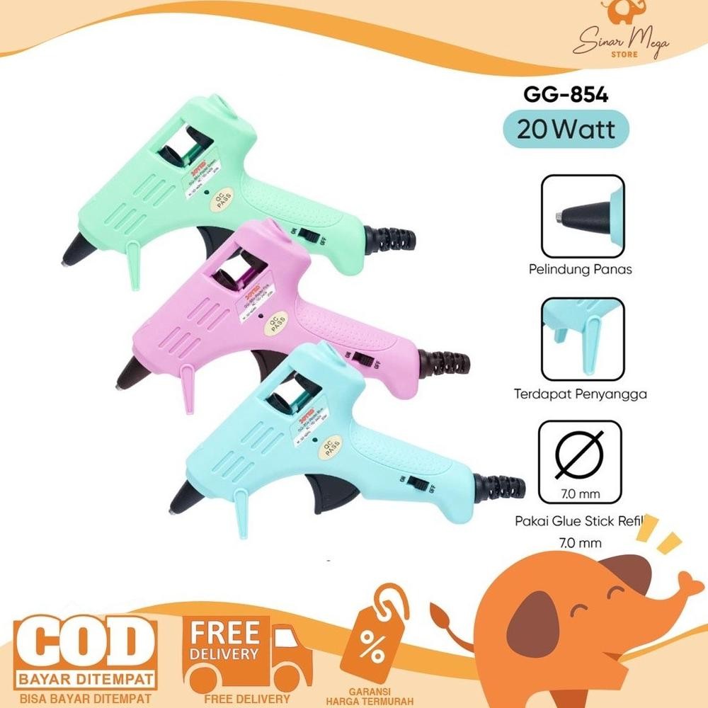 

Ht-12 Cq37 Ty-35 Joyko Glue Gun Gg-854 Pastel Color 20Watt / Glue Gun Warna Pastel Murah Berkualitas Viral Original