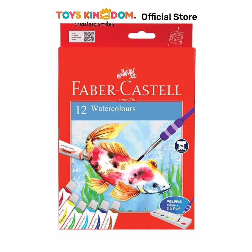 

LINDU Toys Kingdom Faber Castell 12 ml Set 12 Pcs Cat Air 121004N Watercolour Paints Alat Tulis Warna Warni Alat Mewarnai Perlengkapan Sekolah Anak Peralatan Menggambar Dan Melukis