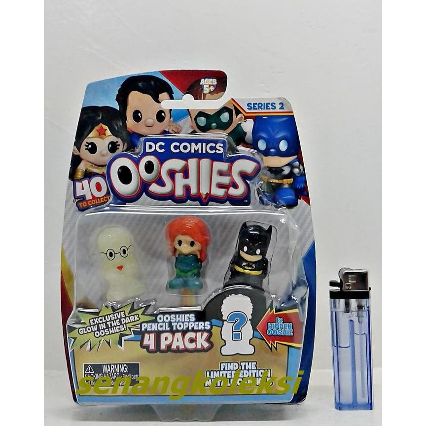 

BEST SELLER OOSHIES PENCIL TOPPERS SERIES 2 DC COMICS 4 PACK-C OOSHIES PENCIL TOPP