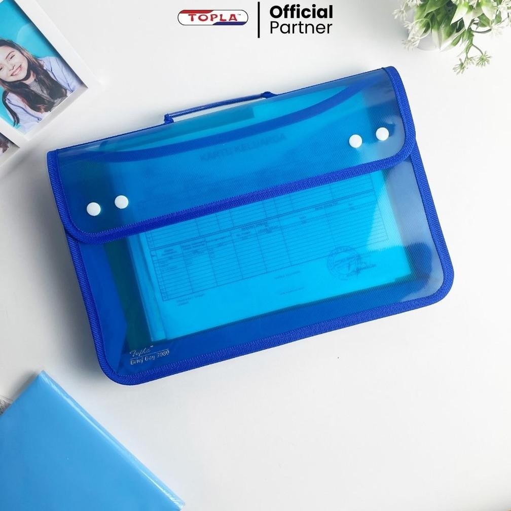 

Jy-56 It34 An85 Topla Brief Bag 3080W Document School Bag Transparant Color Murah Satuan Terlaris Termurah Jy-56