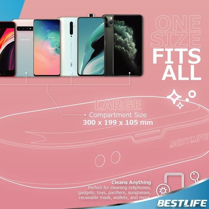 BESTLIFE UVC STERILIZER BOX PORTABLE / UVC STERILIZER HANDPHONE