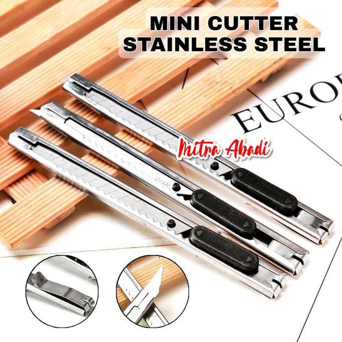 

MINI CUTTER STAINLESS STEEL / PISAU CUTTER KECIL