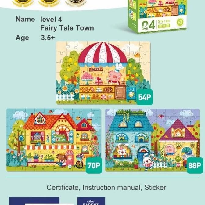 TERMURAH - Mideer Advance Level 4 Puzzle Town