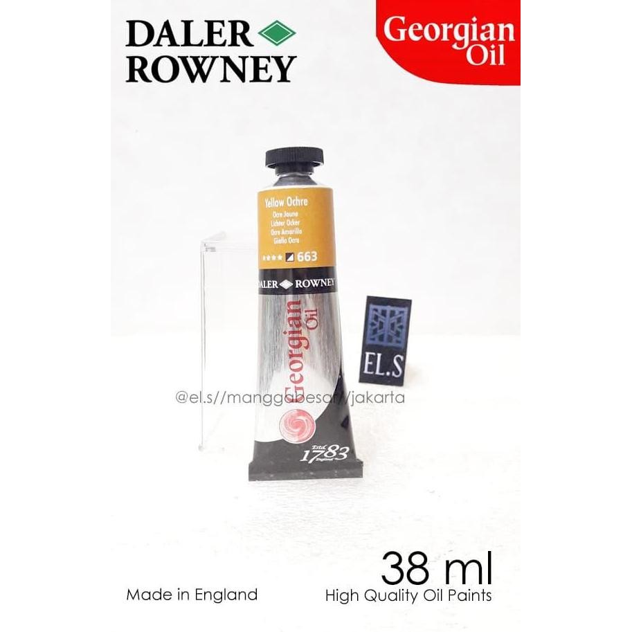 

ready !!! Daler Rowney Georgian Oil Yellow Ochre 38 ml ( Cat Minyak )