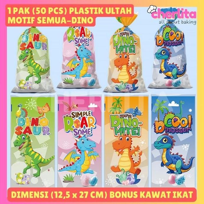 

ready 50 PCS Plastik Cookies Snack Ulang Tahun Packaging Kue Kering Hampers