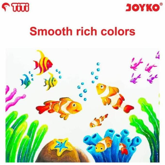 

ready !!! krayon minyak joyko TiTi oil pastel OP-24s 24 warna colors