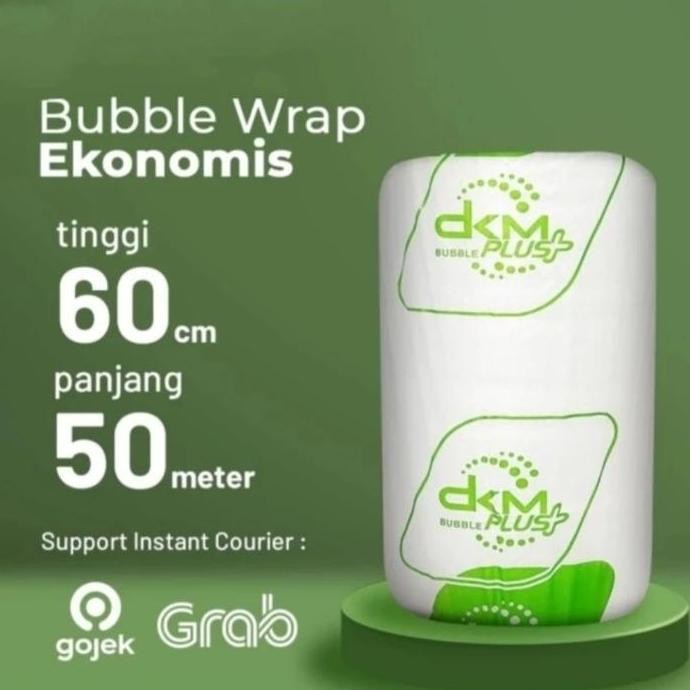 

ready BUBBLE WRAP ROLL 60CM X 50M BENING BUBLE WARP PUTIH HITAM EKONOMIS