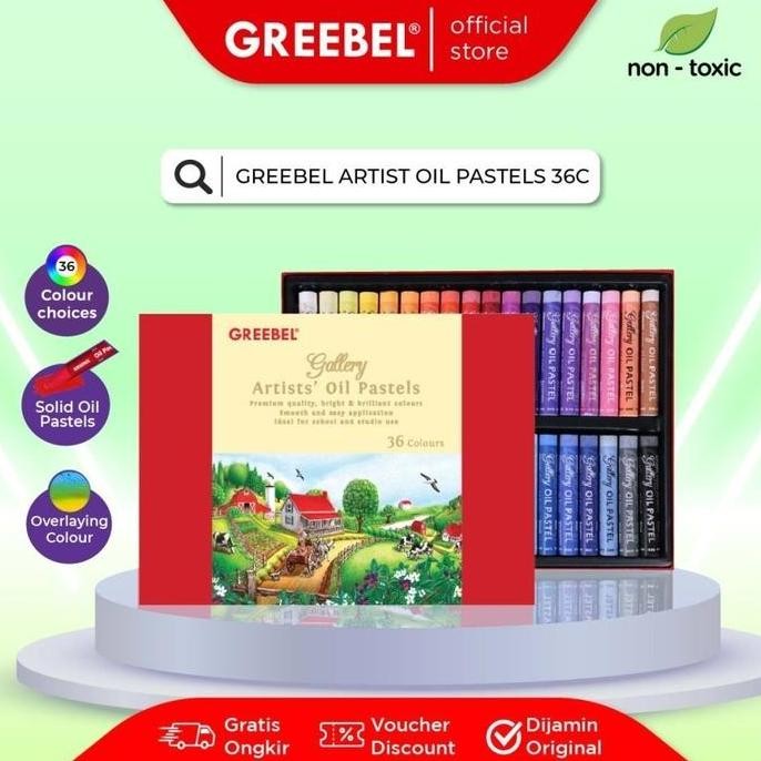 

ready !!! GREEBEL ARTIST OIL PASTEL 36 WARNA / GREEBEL Crayon Artist 36 Warna