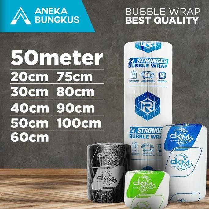 

ready Plastik Bubble Wrap Packing 50m / Bubble Wrap DKM PLUS