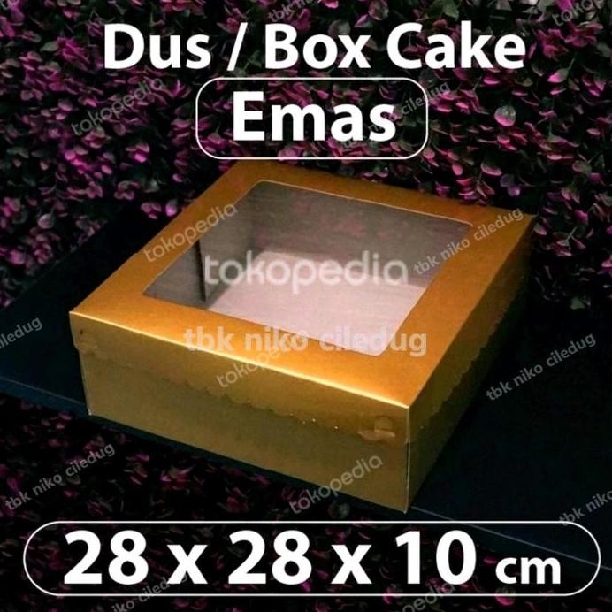 

ready dus gold kaca 28x28x10 1 pak isi 10 khusus grab dan gojek