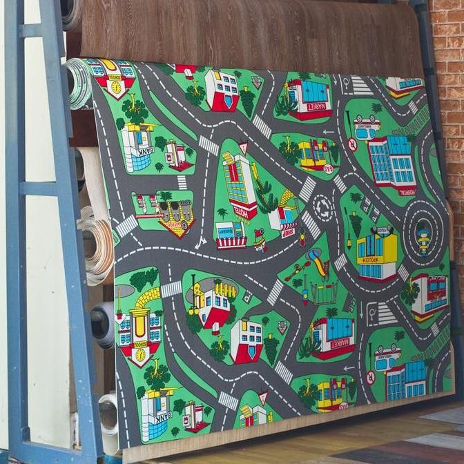 TERBARU - Karpet Vinyl Anak Motif Lucu / Karpet Lantai Vinyl Tempat Bermain