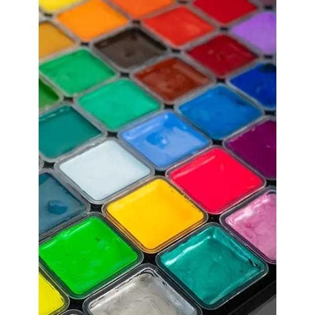 

ready !!! MIYA HIMI gouache paint/cat gouache 56 color x 30ML basic color+metallic+neon