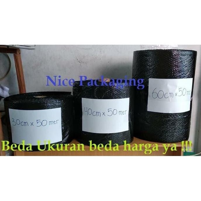 

ready [DKM] Bubble potongan hitam uk 40cm x 50Mtr