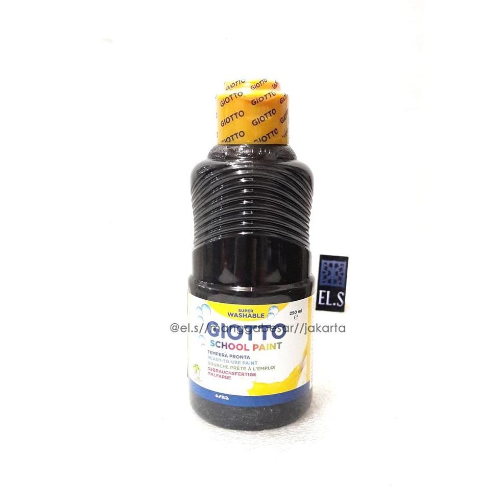 

ready !!! Giotto School Paint Black 250 ml ( Cat Poster )