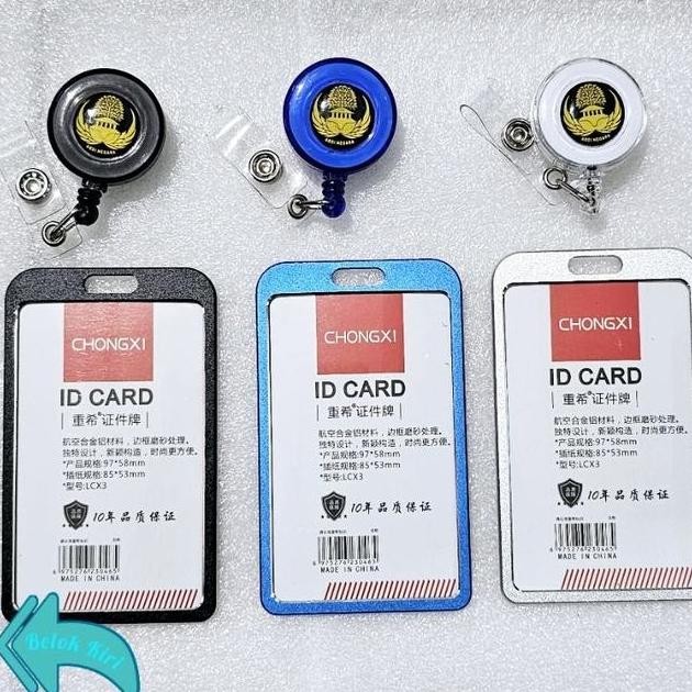 

Tempat Kartu Id Card Aluminium + Yoyo Logo Korpri Asn PROMO TERBATAS