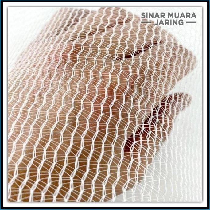 baru Paranet Nylon Putih 65%-75% Terpasang List Dan Ring/Paranet Nilon Putih