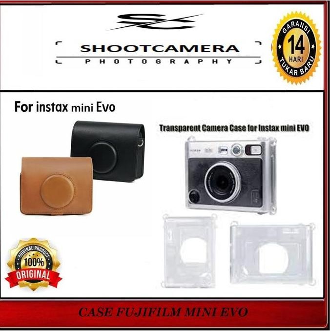 LEATHER BAG FUJIFILM INSTAX MINI EVO - TAS KAMERA FUJIFILM EVO CASE [terbaik]