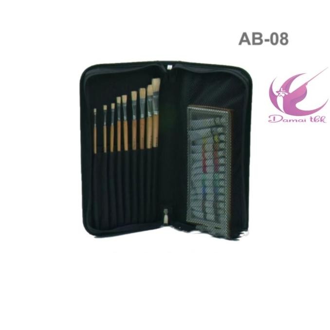 

ready !!! V-Tec Paint Brush Organizer AB-08 Dompet Kuas Lukis Art Bag