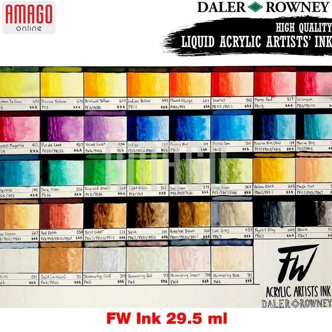 

ready !!! DALER-ROWNEY - FW INK 29.5 ML - PAYNES GREY - 160029065