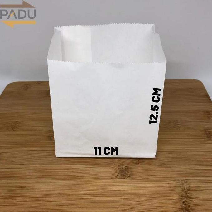 

ready Paper Bag / Kantong Kertas (S+) - Kantong Roti / Fried Chicken / Snack
