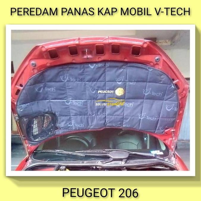 PEUGEOT 206 Pelindung Peredam Panas Kap Mesin Aksesoris Mobil VTECH murah
