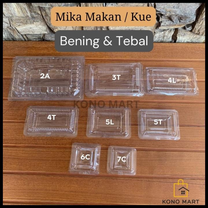 Terlaris MIKA PLASTIK KUE / MIKA MAKANAN 7C 6C 5L 5T 4L 3T 2A 2B / MIKA BENING Best Seller