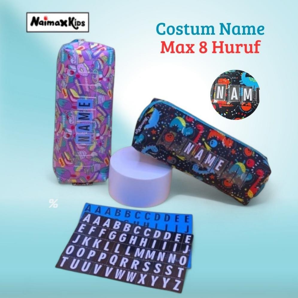 

Pencil Case Custom Nama | Naimax Kids Pencil Case Premium Laki Laki Perempuan Alat Pencil Stationery Tulisl