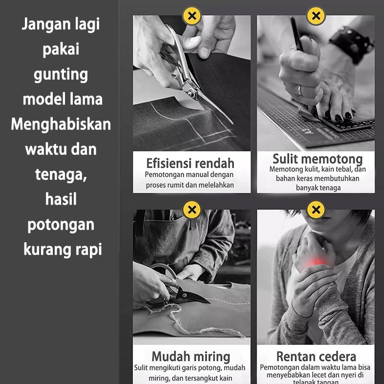 

Gunting Listrik Kain Gunting Listrik Isi Ulang USB Portabel Alat Pemotong Multifungsi DIY Multifungsi Untuk Karton Kain Kulit