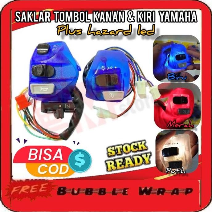 SAKLAR TOMBOL KANAN & KIRI PLUS HAZARD YAMAHA Mio karbu Mio Soul GT
