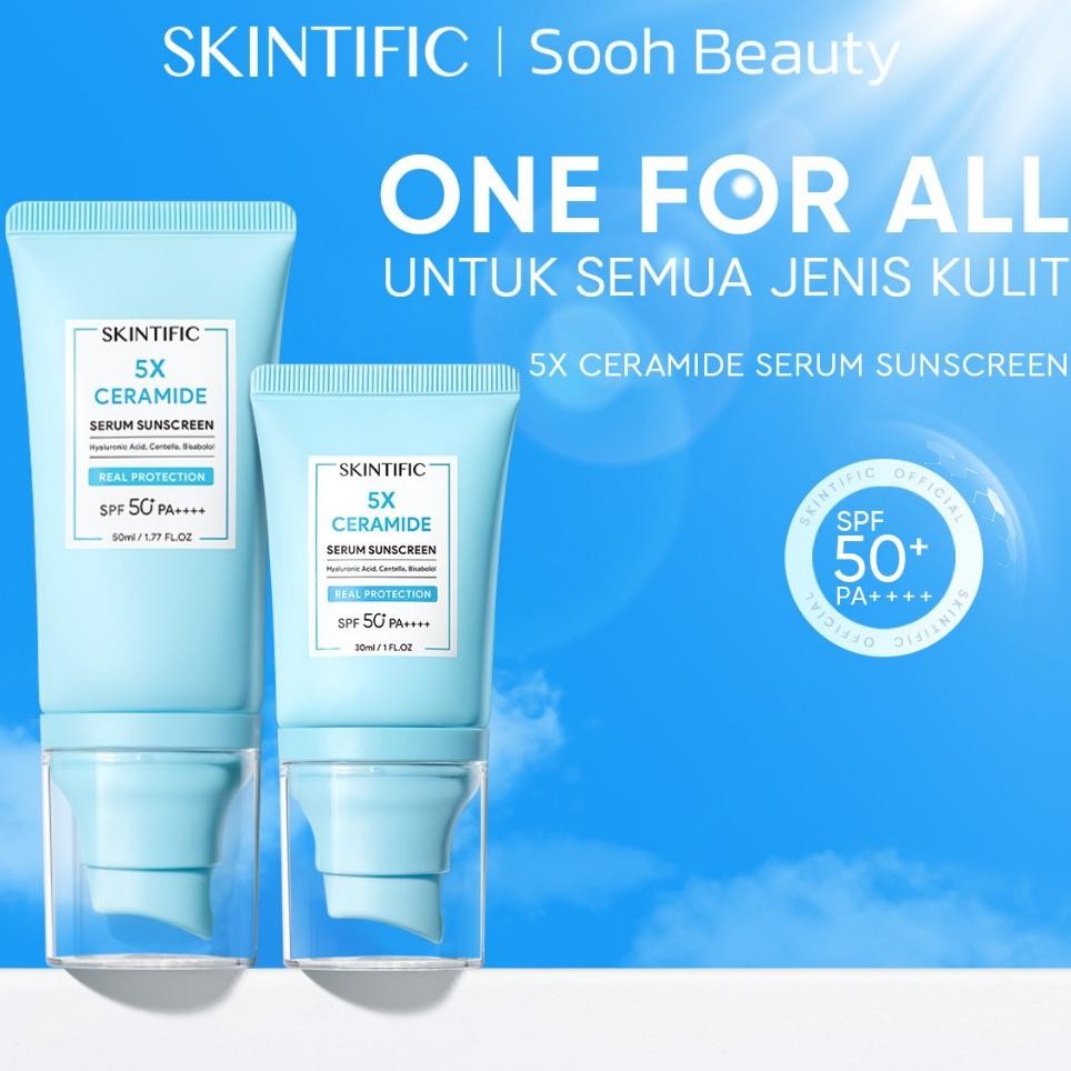 Skintific 5X Ceramide Serum Sunscreen Spf50 Pa Wajah Skincare Sunscreen Wajah Sunblo Sunscreen Tint 