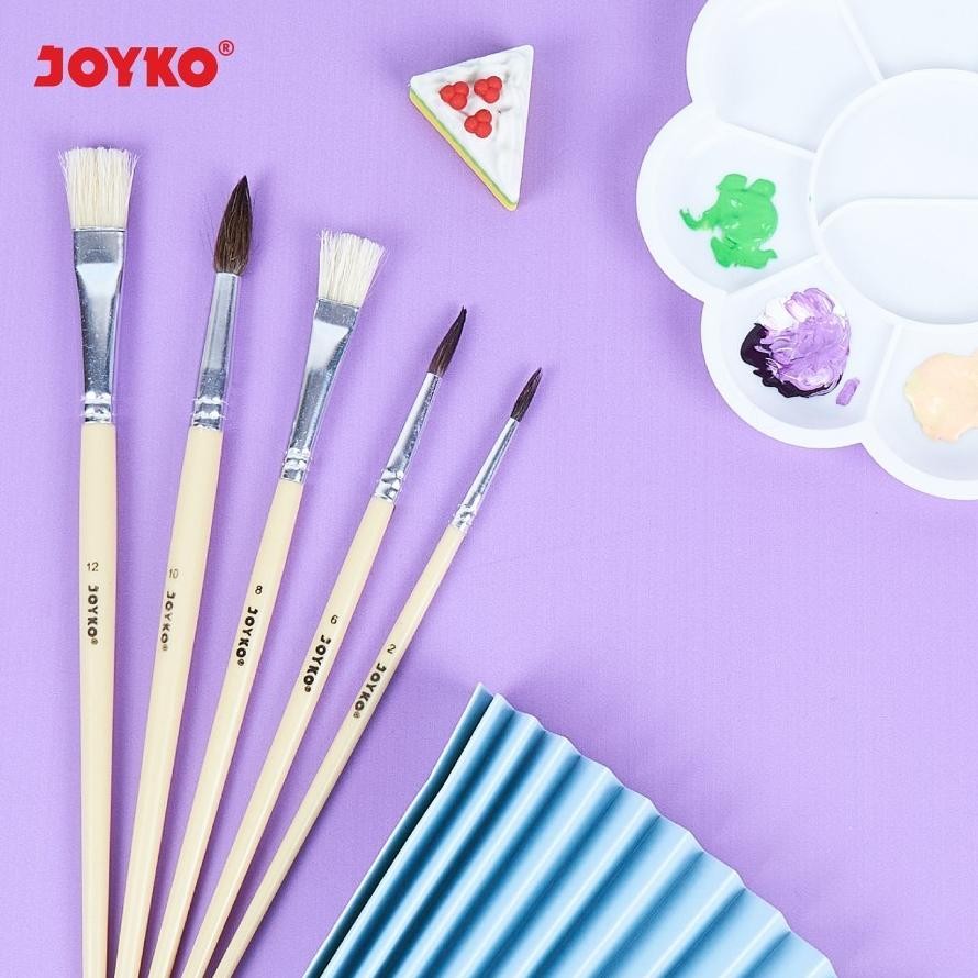 

Er-79 Er-6 Fbx-4 Kuas Lukis Cat Akrilik Air Poster Joyko Brush Set Acrylic Termurah Hemat