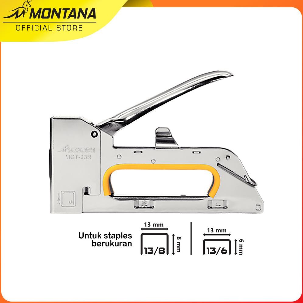 

MONTANA Gun Tacker Stapler Tembak 17.5x8x2.2 Cm Hekter Staples MGT-23R
