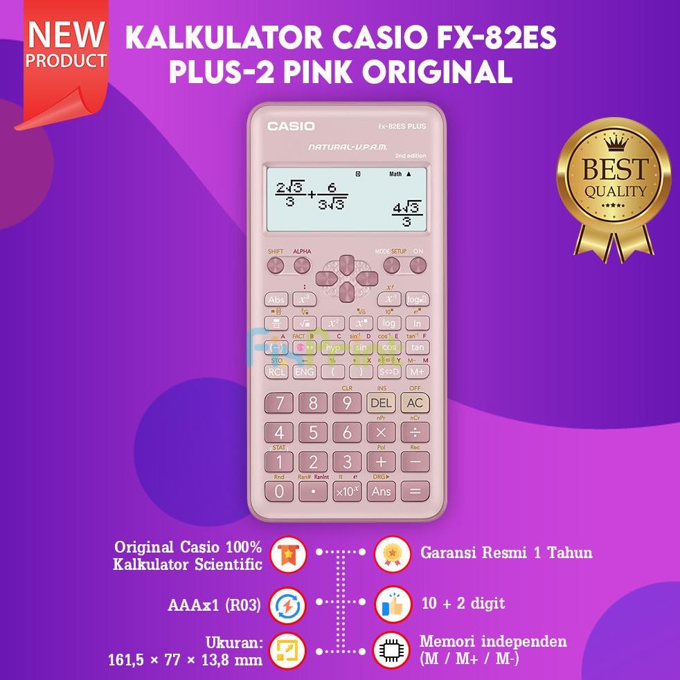 

FixPrint Kalkulator Casio FX 82ES PLUS-2 Calculator Scientific New