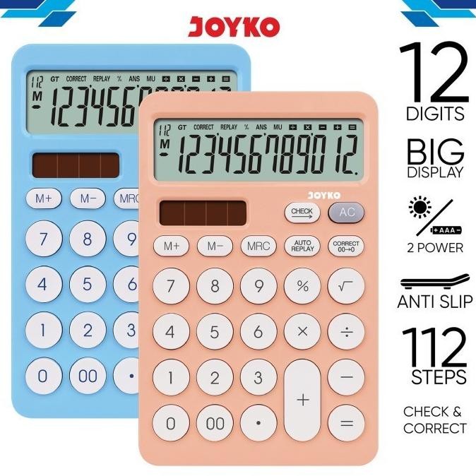 

JOYKO Calculator Kalkulator CC-64CO 12 Digits Check & Correct