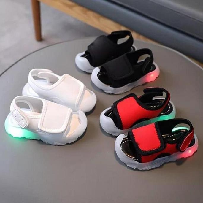 Tersedia CTS Sepatu Sendal Lampu Anak Laki Laki Perempuan Fashion Sandal LED Anak Cowok size 15-25