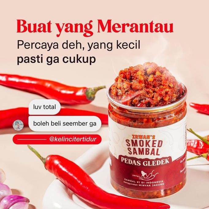 

Sambal Pedas Gledek - Irwan's Smoked Sambal (Homemade Sambal Sehat, Sambal Asap, Sambal Arang) TF