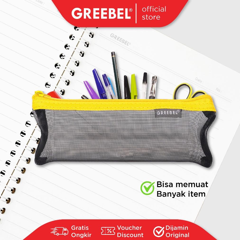 

GREEBEL Tempat Pensil (Pencil Bag 0305-32) / Kotak Pensil / Pencil Case / Pensil Bag