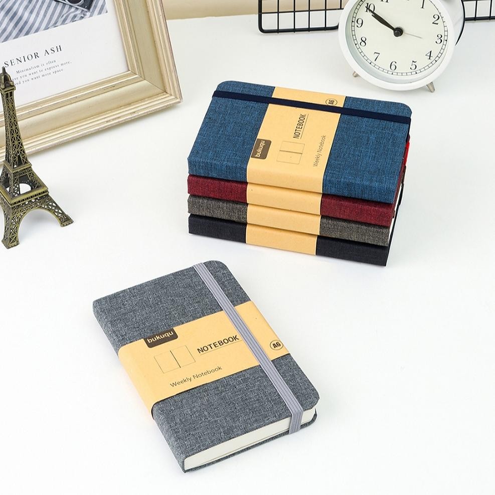 

Premium Buku Saku Denim A6 Tahan Air Dengan Kantong Berkualitas