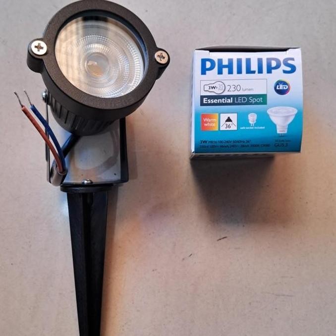 

lampu taman LED PHILIPS 3w 220V sorot outdoor tahan air waterproof