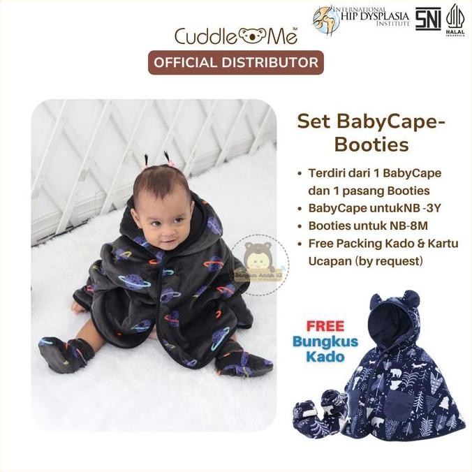 Tersedia Set Baby Cape Booties Paket Kado Bayi Babycape Cuddle Me Set Bayi Jaket Bayi Sepatu CuddleM