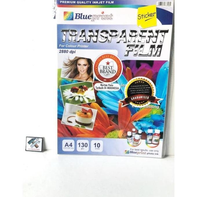 

Transparent Film Sticker Transparan Tempel A4 Isi 10 Sheets Kertas F Best Seller