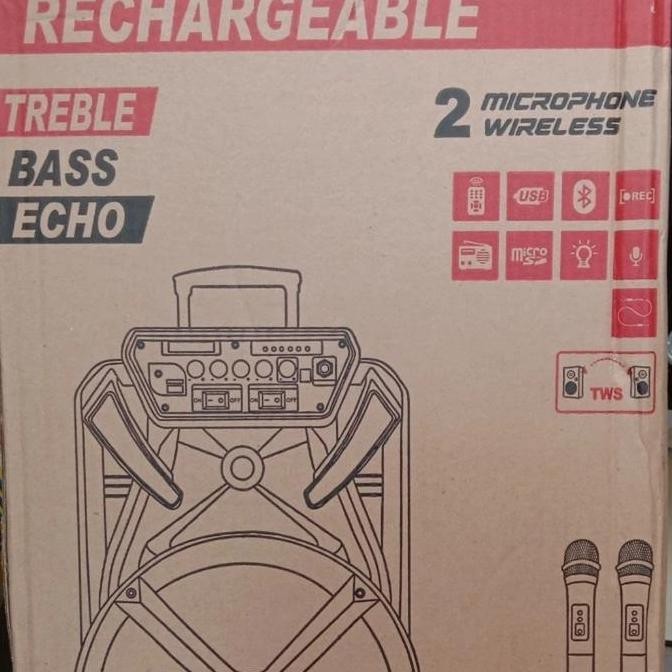 Speaker Portabel Dat 12 Inch Dt 1210 Ft X2 New Stok