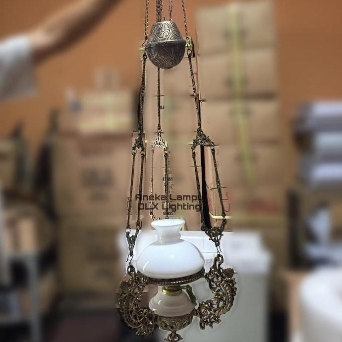 Lampu Gantung Antik R18 Hiasan Kuno Jawa Betawi Jadul Gentor