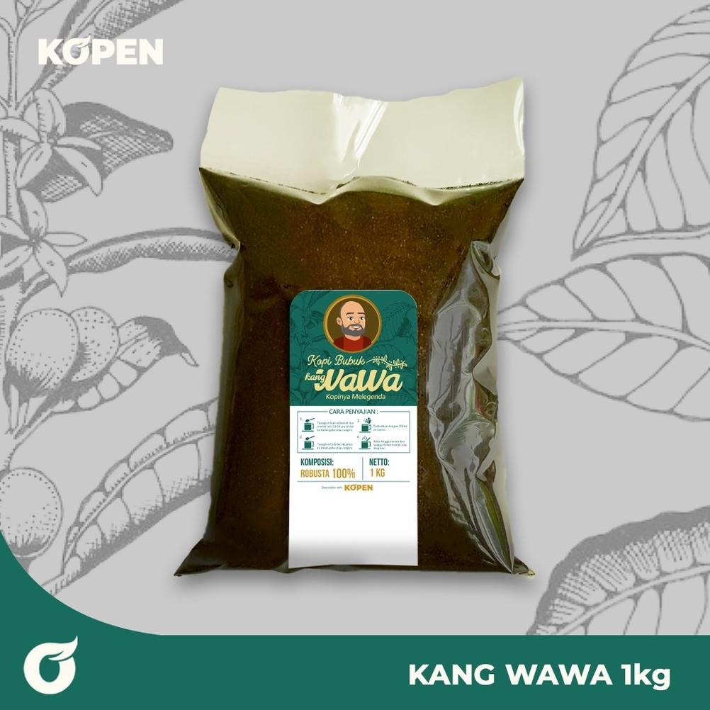 

NEW!!! Kopi Bubuk Kang Wawa 1kg - Kopi Robusta/Kopi Hitam Premium Kualitas Ekspor