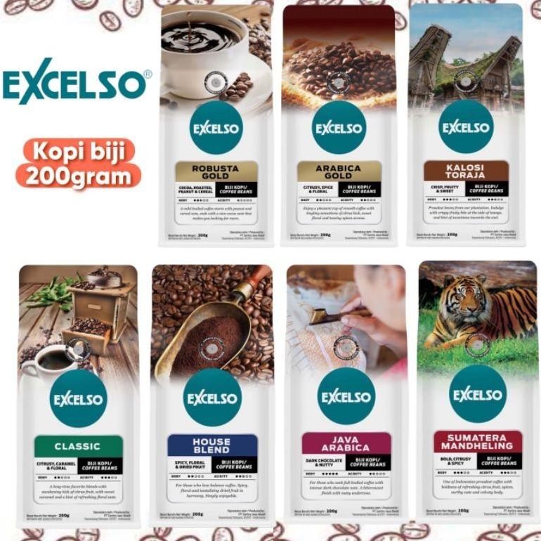 

NEW!!! Excelso Kopi Biji / Coffee Beans Kemasan 200Gram