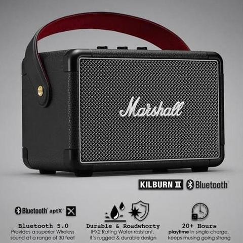 Marshall Kilburn Ii Portable Bluetooth Speaker Segel Resmi New Stok